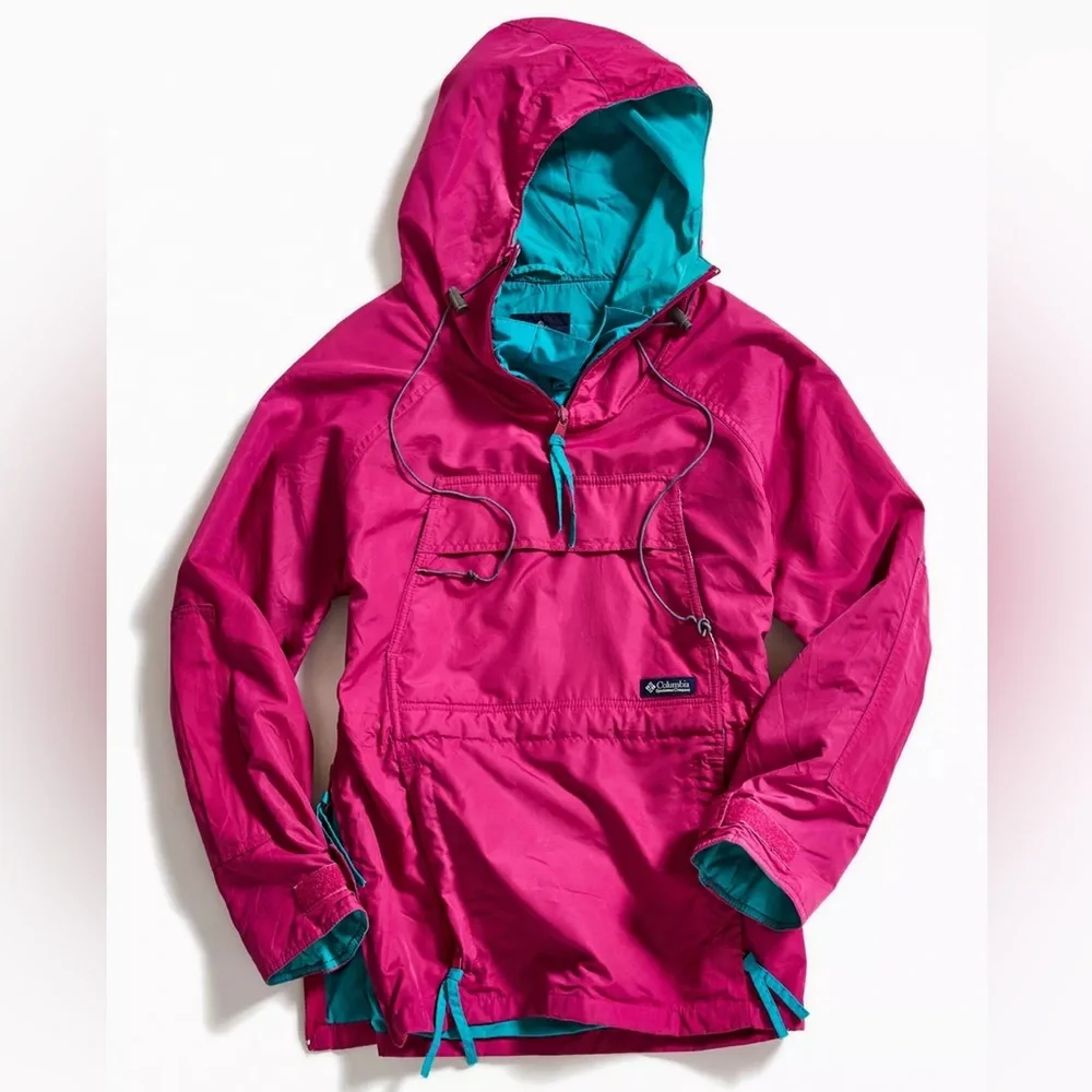 Vintage 1980’s Columbia pull over wind breaker jacket